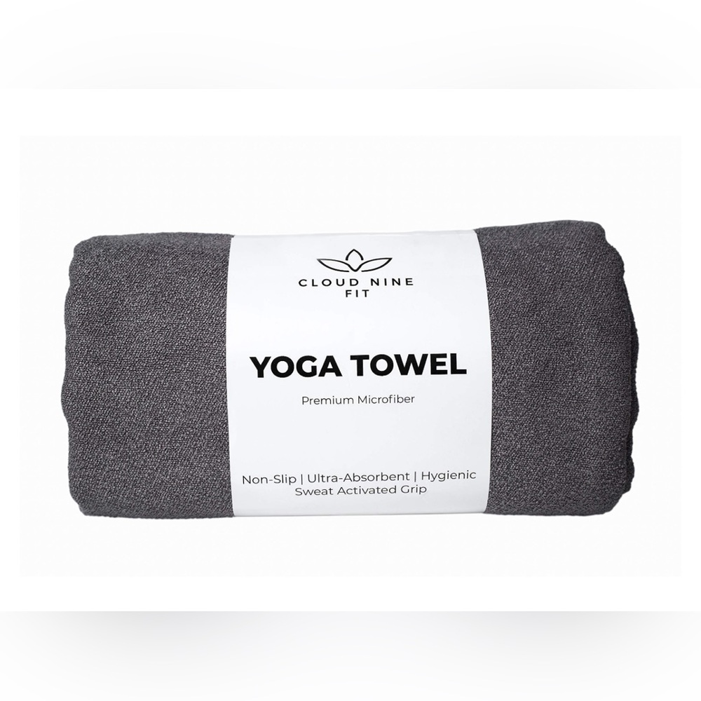 Cloud Nine Fit Premium Gray Yoga Towel